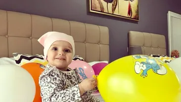 O fetiţă de doar 10 luni se luptă cu cancerul! A început a treia cură de chimioterapie, iar părinţii au nevoie de ajutor financiar