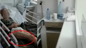 Imagini cutremurătoare din spital cu o bătrână bolnavă de COVID-19! VIDEO