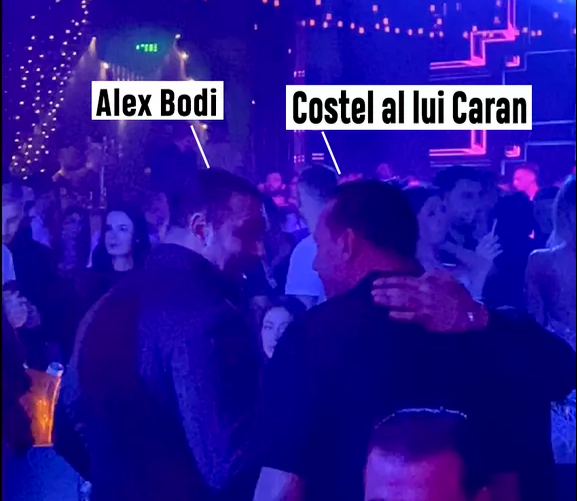 Alex Bodi și Costel Caran, pe vremea când petreceau împreună