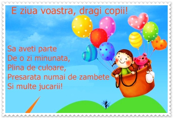Mesaje de ”La mulți ani!” pentru copii de 1 Iunie! Felicitări și poze inedite