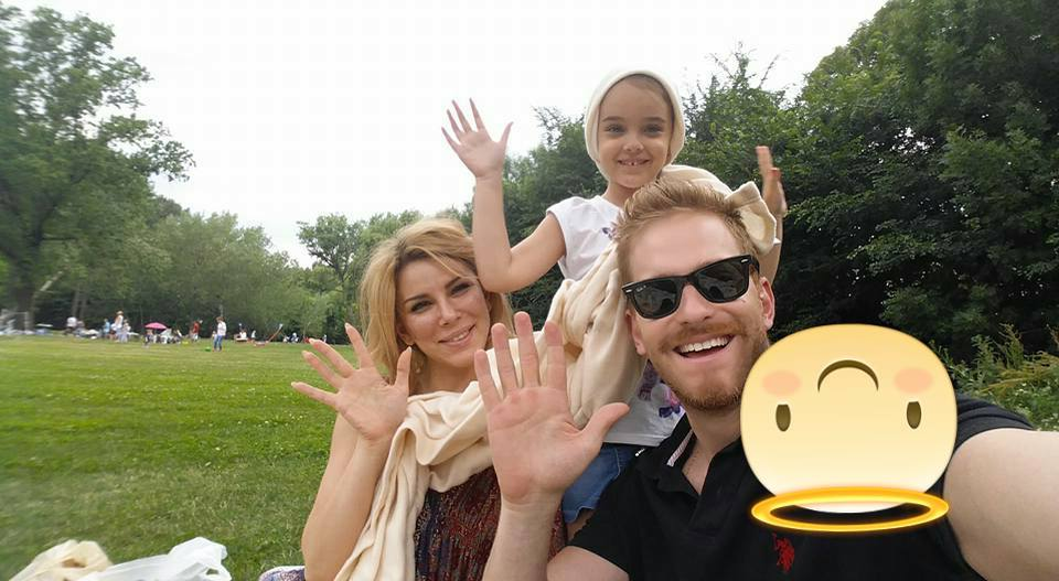 Ilan şi Alina Laufer, împreună cu Karina, fiica lui Jorge Papagheorghe
