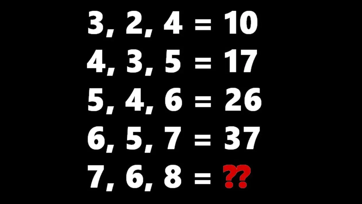 Test de inteligență pentru genii | Rezolvați ecuația dificilă din imagine!