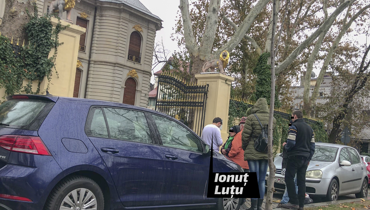 Ionuț Luțu, cancelarul lui Gigi Becali, și-a deschis ”punct de lucru” la poarta Palatului din Aleea Alexandru!
