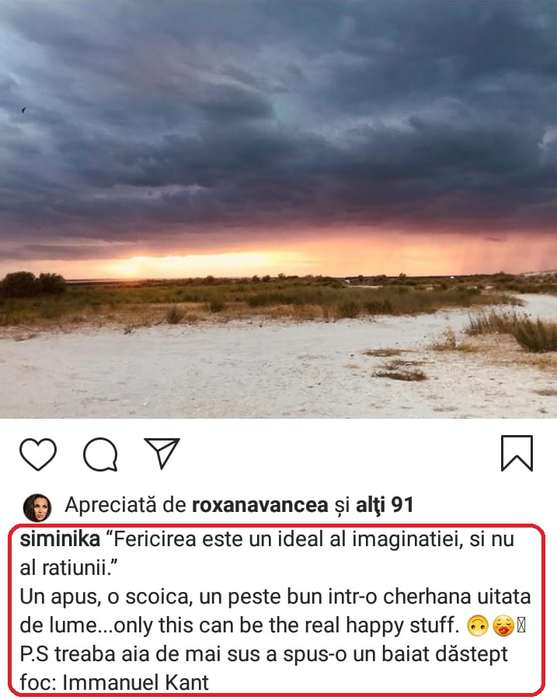 Gestul făcut de Simina cu câteva ore înainte ca What’s Up să anunțe oficial despărțirea. Luna aceasta ar fi aniversat 3 ani de la nuntă