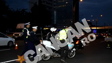Un politist de la Rutiera a fost ranit intr-un accident produs in Capitala si a fost transportat la spital