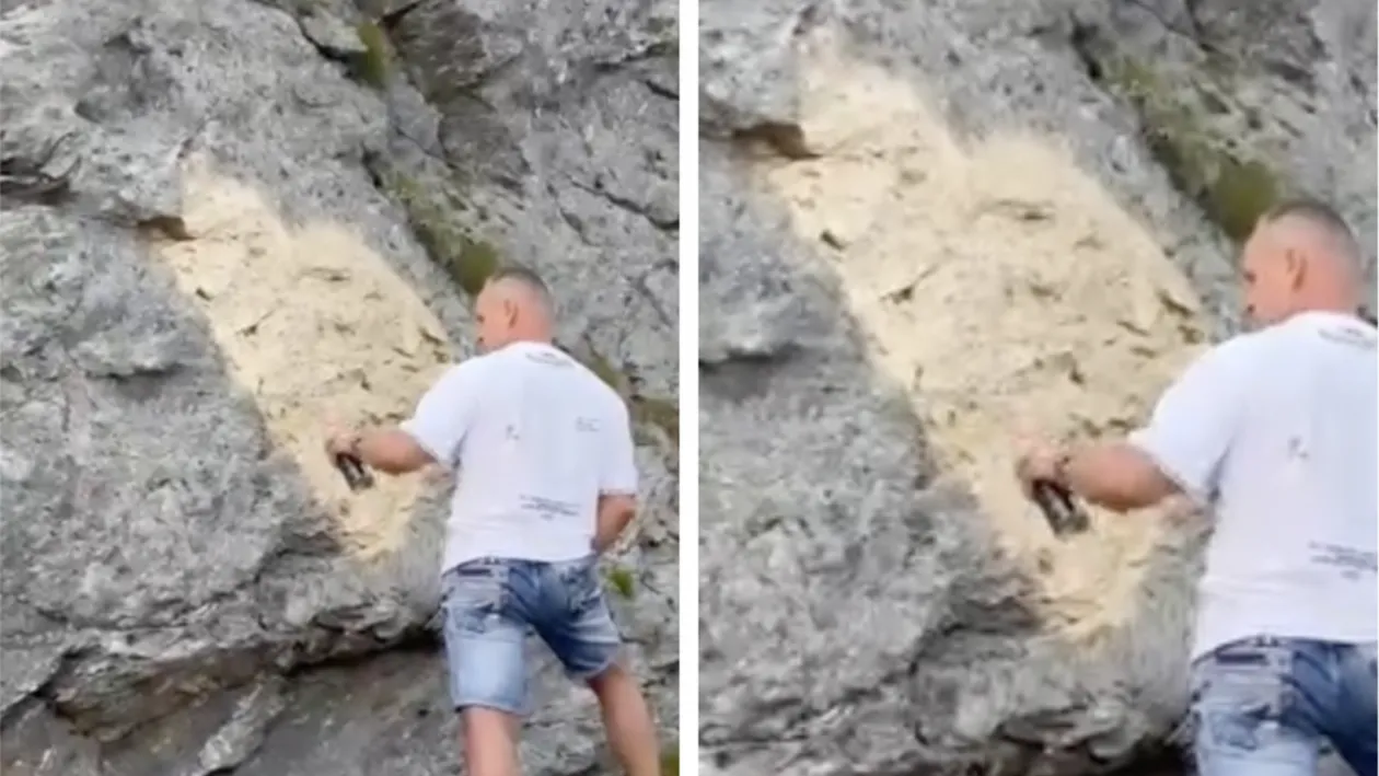 A vrut să-și declare iubirea, dar a ajuns „vedetă” pe internet. Ce a făcut un turist pe Transfăgărășan