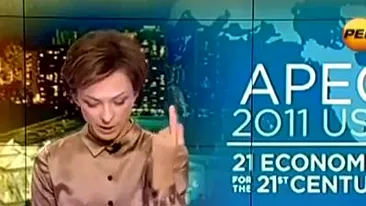 VIDEO O prezentatoare TV din Rusia a facut un gest obscen la adresa lui Obama! Vezi despre ce semn este vorba!