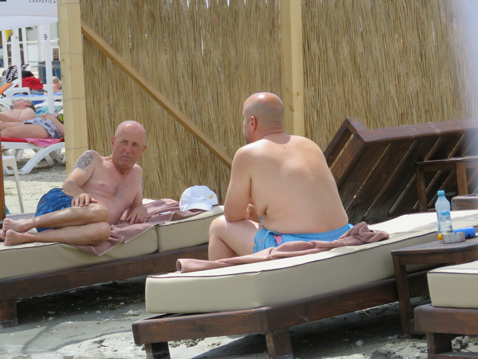 Mugur Mihăescu, ”Leana”, din Vacanța Mare, la plajă, în stațiunea Mamaia (Foto: CANCAN.RO)