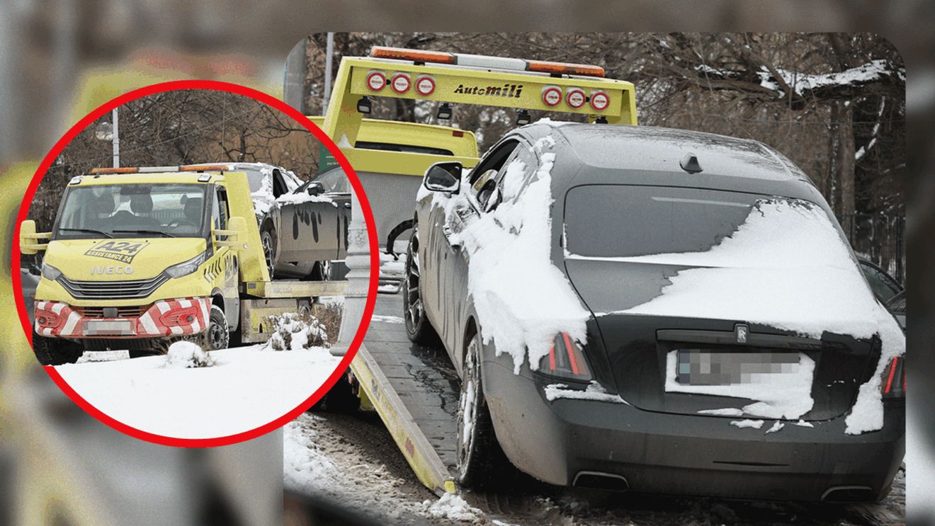 Rolls-ul lui Pescobar a zis „pas” la zăpadă! Iarna nu-i ca vara...