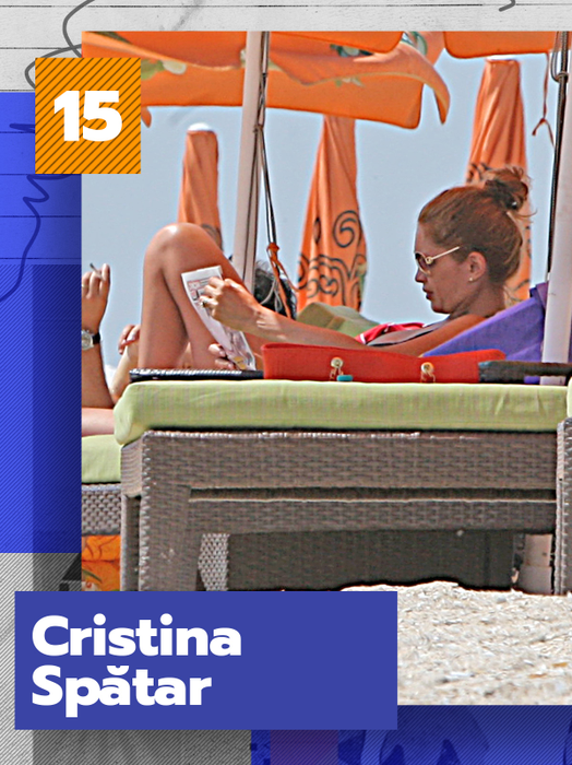 Top 40 vedete citind la plajă, în pozițiile cele mai provocatoare: Ce locuri ocupă Corina Caragea, Marina Dina sau Cristina Rus