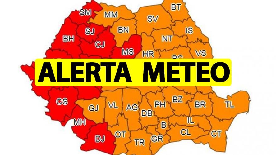 Alertă meteo | ANM, avertizare nowcasting de vreme severă imediată în România