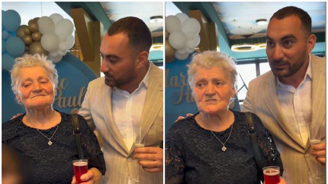 Bunica lui Pescobar, nemulțumită la botezul strănepotului. Ce i-a reproșat patronului de la Taverna Racilor: ”Nu mi-a plăcut!”