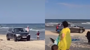 Ce amendă a primit un bucureștean după ce a intrat cu mașina pe plaja Vadu