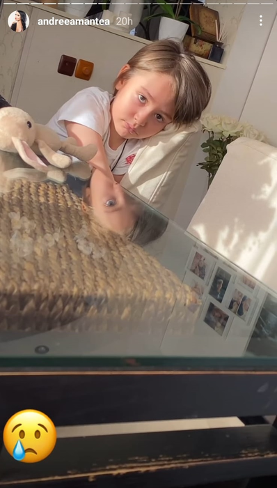 Andreea Mantea, cu sufletul frânt după ce fiul ei i-a făcut o mărturisire în timp ce plângea: “Sună-l pe președinte și spune-i să-l aducă pe Stinky” | FOTO