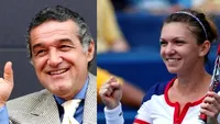 Gigi Becali o antrenează şi pe Halep: „I-am trimis 2 SMS-uri înainte de meci!”