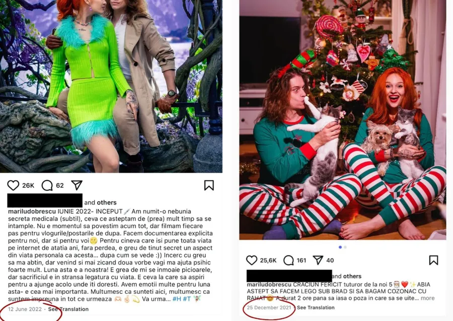 Postările făcute de Marilu. DECEMBRIE 2021/ IUNIE 2022