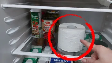 Cel mai tare truc din bucătărie! Ce se întâmplă dacă pui un sul de hârtie igienică în frigider