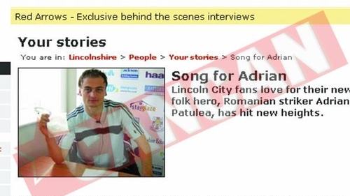 Unui fotbalist roman din Anglia i s-a compus propriul imn