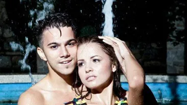 Imagini inedite cu partenerul Corinei de la Dansez pentru tine! A pipait pe sani o fata, in piscina