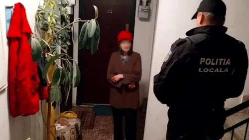 O bătrână din București a stat trei zile în fața ușii, după ce a pierdut cheile. Polițiștii au găsit-o flămândă și înghețată: „Sărmana femeie”