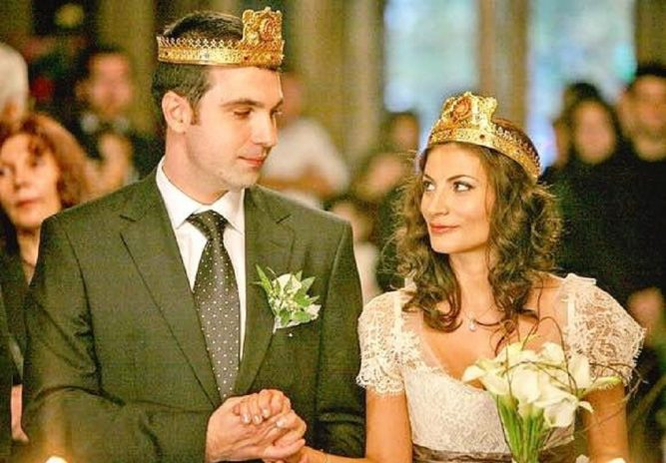 Alexandru Papadopol și Ioana Ginghină, la nunta lor