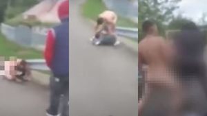 Scene teribile în Neamț! Un minor a fost bătut şi batjocorit, în plină zi, de un bărbat complet dezbrăcat