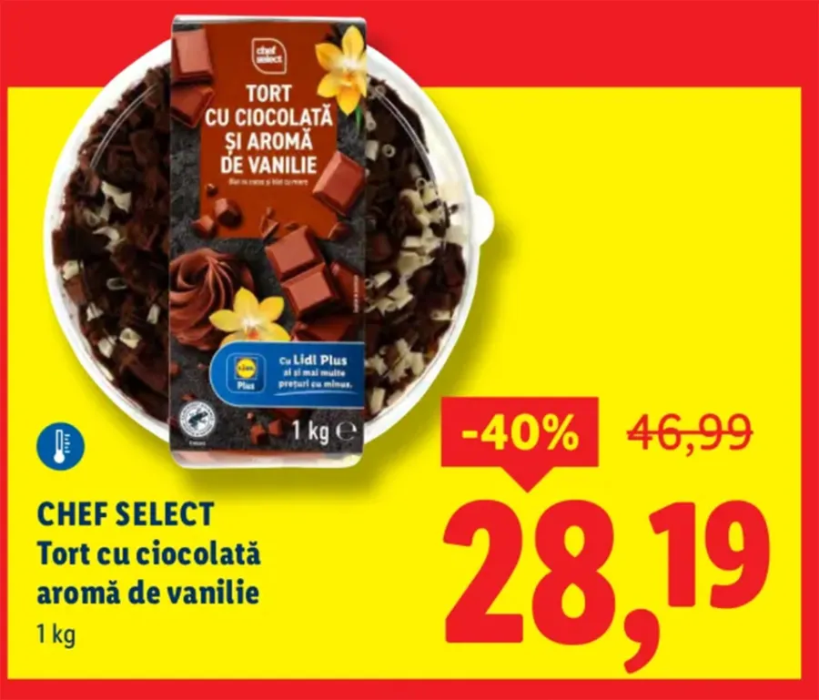 Reducere de 40% pentru desertul adorat de toți românii, doar astăzi și mâine. SURSA: Lidl