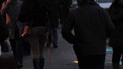 N-ai să crezi, dar e adevărat! Iulia Albu e nimic pe lângă ea! O tânără din Capitală şi-a scos porcul în lesă prin oraş!