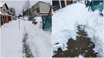 Cine trebuie să deszăpezească o stradă privată, de fapt. Ce prevede legea