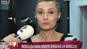 VIDEO Bebelusa Oana s-a despartit de iubitul ei: "Sunt o mama singura. Tatal copilului meu este in Spania"