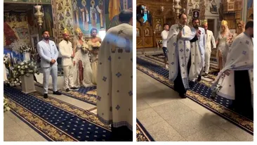 VIDEO | Imagini de la slujba religioasă a cununiei lui Nuțulică cu Ada. Momente pline de emoție!