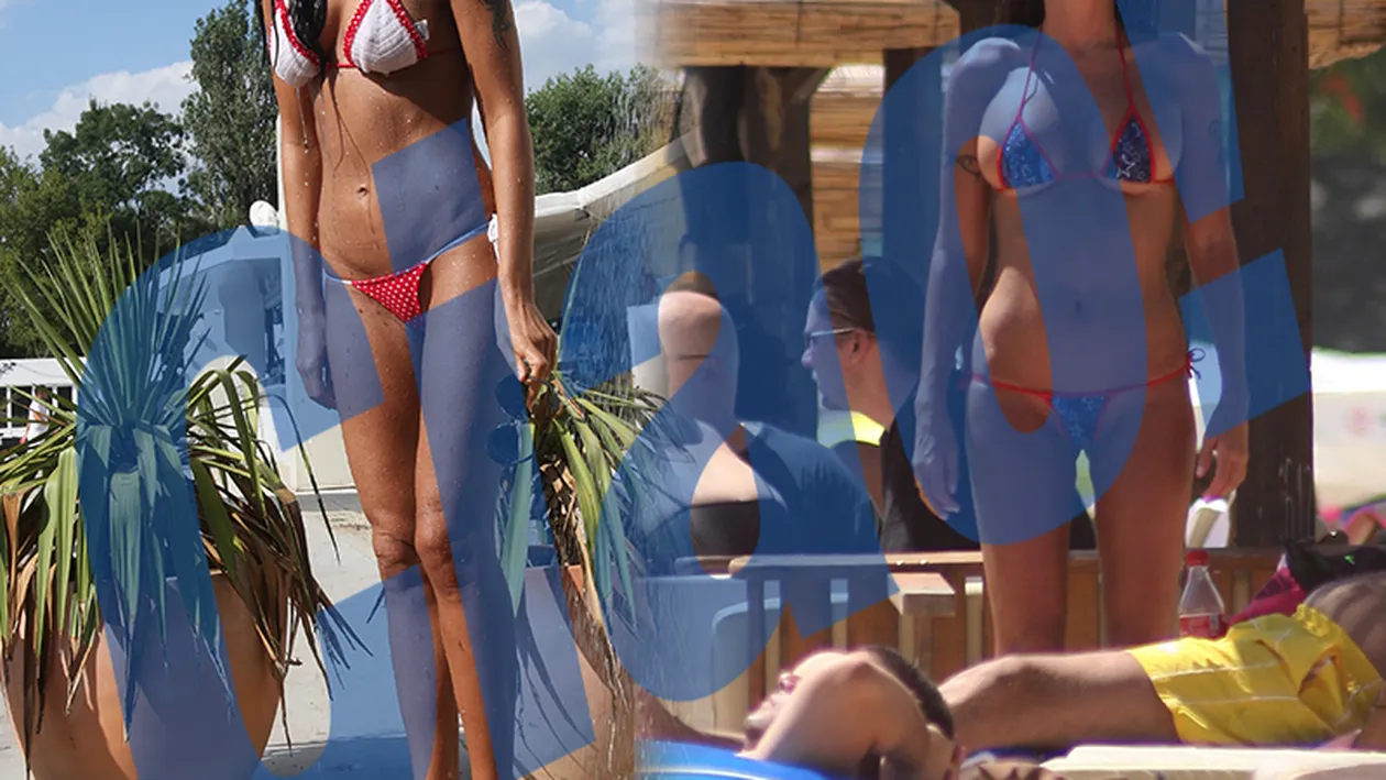 Ce se intampla cand costumul de baie e prea mic? Imagini de senzatie cu divele noastre, in cele mai neasteptate ipostaze, la plaja