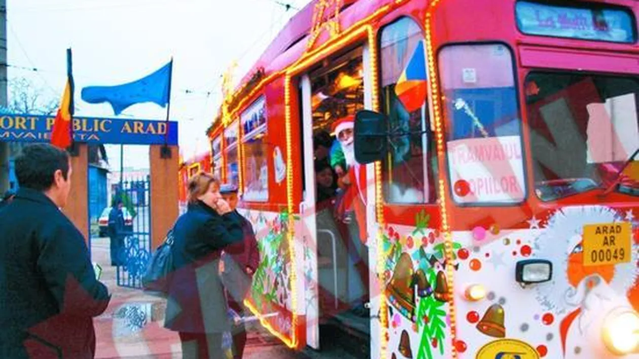 Bataie pe tramvaiul lui Mos Craciun