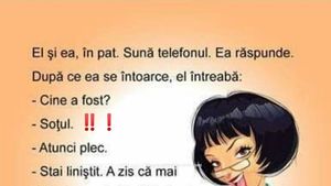 BANCUL ZILEI | El și ea în pat. Sună telefonul