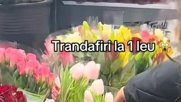 Supermarketul din România care vinde un buchet de trandafiri la 1 leu, cu un discount de 94%