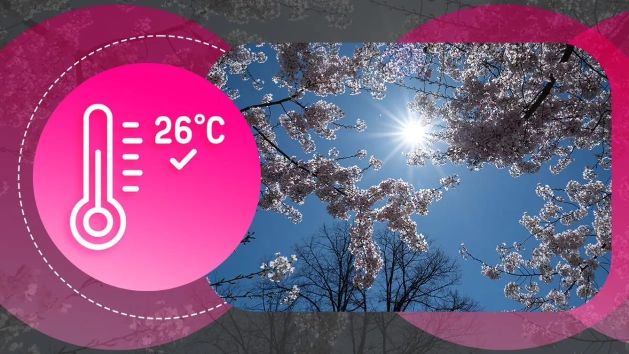 Prognoza meteo azi, 24 mai 2026. Zi însorită în mare parte din România, cu averse și descărcări electrice locale