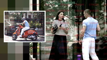 Vladimir Drăghia și soția Alice s-au certat în buricul Capitalei! Și-a luat scuterul și a plecat! Nici nu s-a uitat la ea!