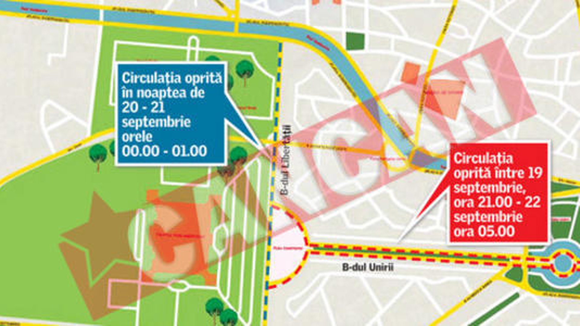 Restrictii in trafic de Zilele Bucurestiului