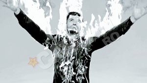 Smiley a facut cascadorii la filmarile ultimului videoclip! Si-a dat foc pe semnatura!