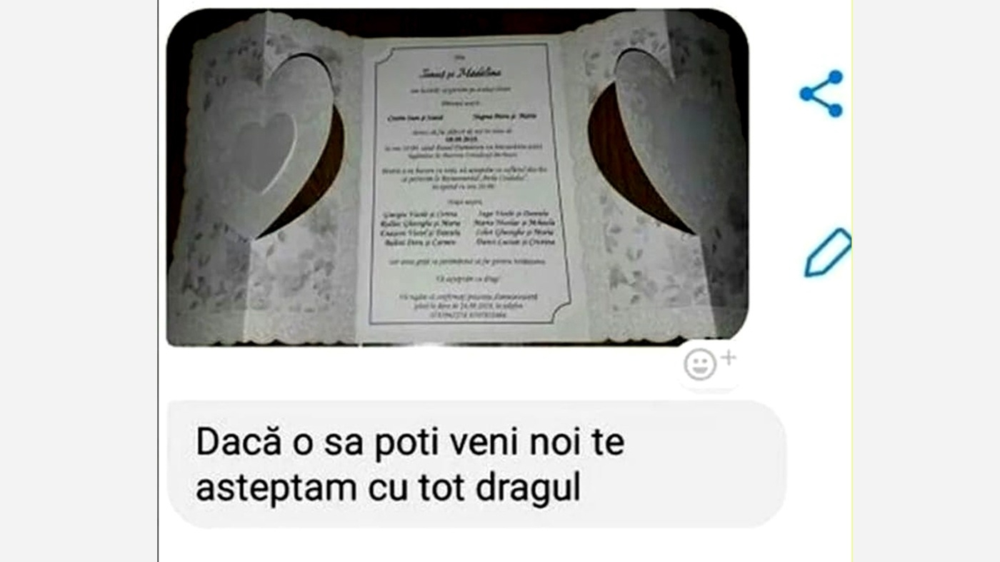 BANCUL ZILEI | Cum se refuză o invitație la nuntă pe Facebook