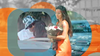 Florin Ristei a vrut sa o impresioneze pe iubi cu un buchet…modest! Prezentatorul de la Neatza a compensat cu pupici în mijlocul străzii