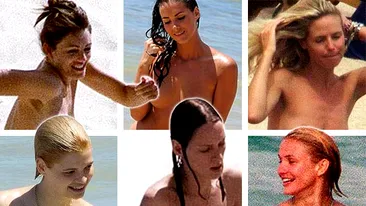 Sutienele NU sunt pentru toata lumea! TOP 10 staruri care au avut curajul sa faca plaja topless