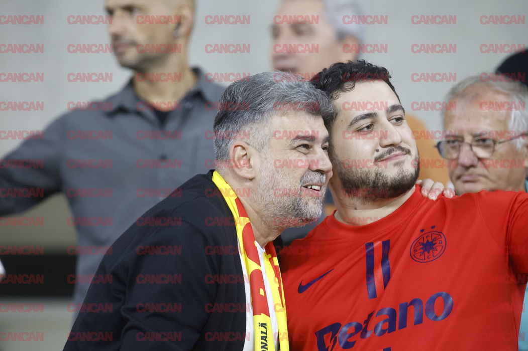 Marcel Ciolacu, în tribune la meciul FCSB - LASK Linz