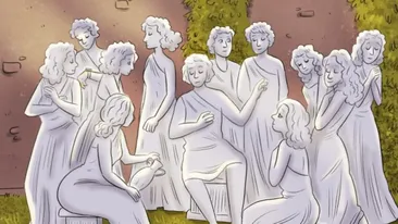 Test IQ. Unde se află omul ascuns între statui?