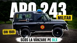 Foto / Un ARO 243 de armată, scos la vânzare pe OLX. Cât cere proprietarul pentru modelul românesc produs în 1989