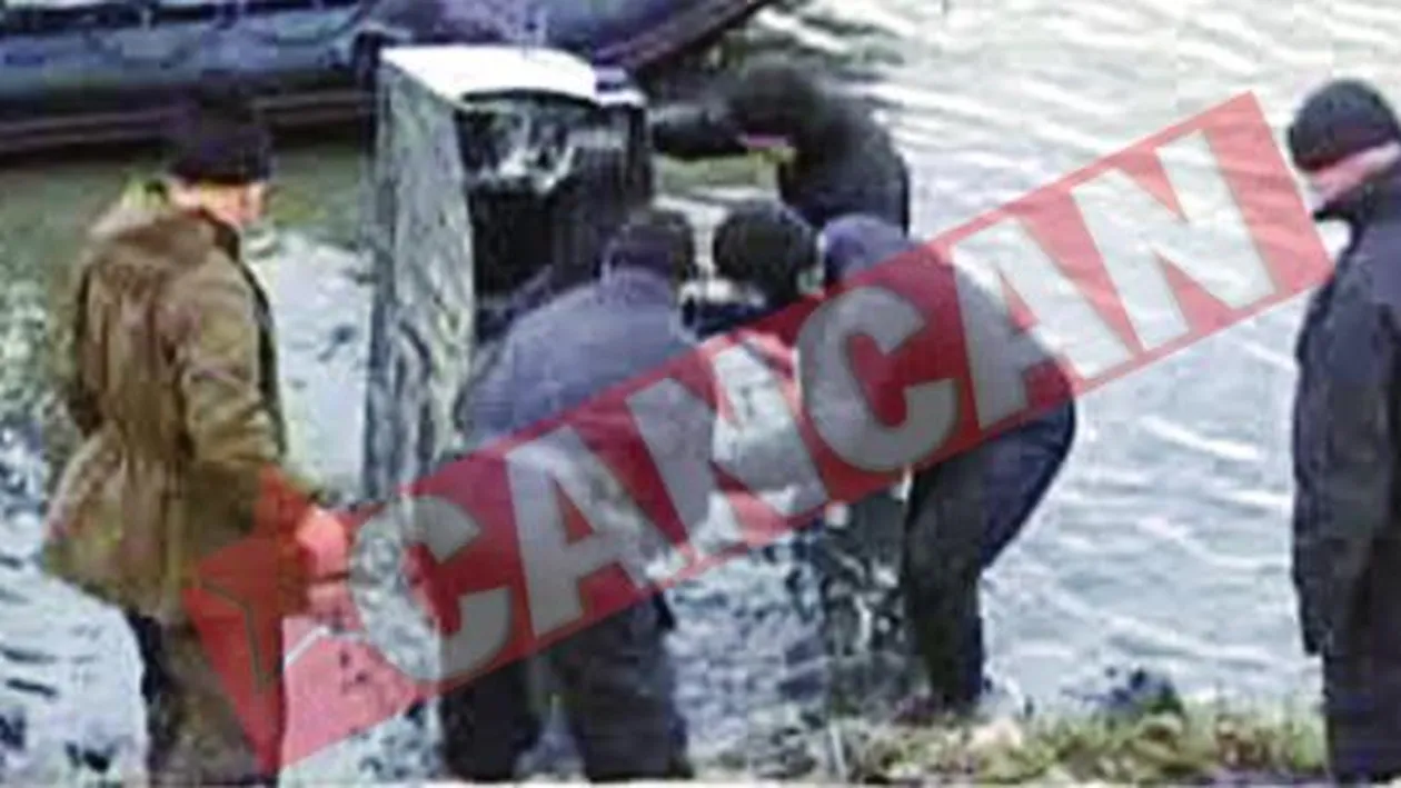 Bancomatul furat a fost gasit in Lacul Morii