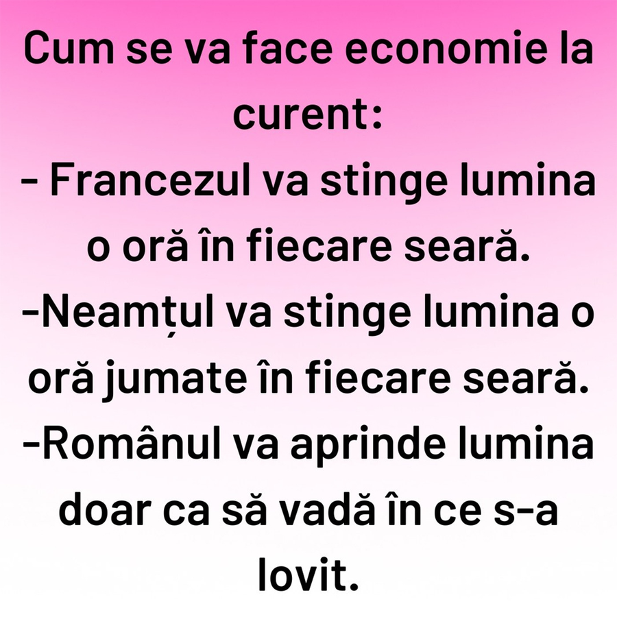 BANCUL ZILEI | Economie la curent