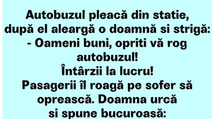 BANCUL ZILEI | "Oameni buni, opriți autobuzul!"