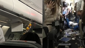 Clipe de groază la bordul unui avion care zbura către Buenos Aires. 12 persoane au fost rănite