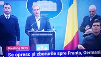 Ministrul de Interne Vela: ”Se suspendă toate zborurile spre / către Germania și Franța!” Vezi pe ce durată VIDEO